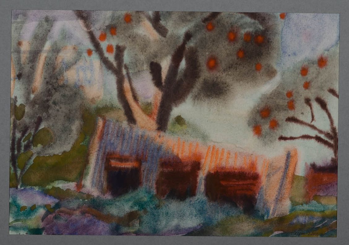 Picture painted with watercolors Shadows photo 1