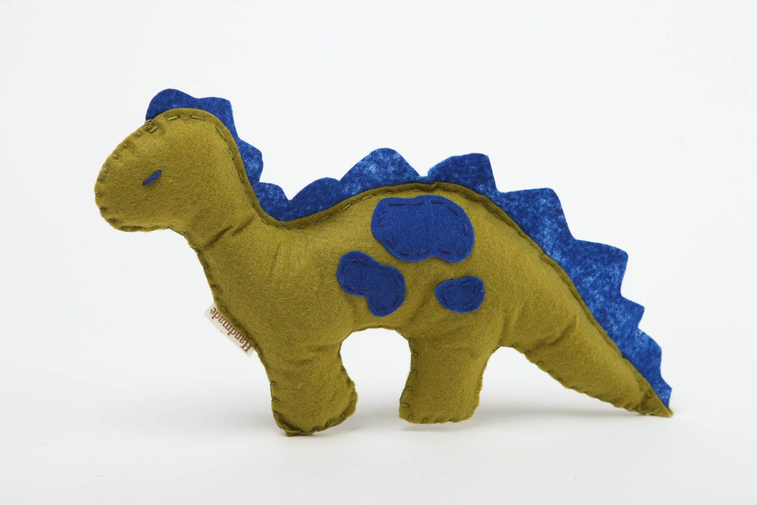 Handmade Filz Tier Dino Stofftier Kuscheltier für Kleinkinder Designer Spielzeug foto 4
