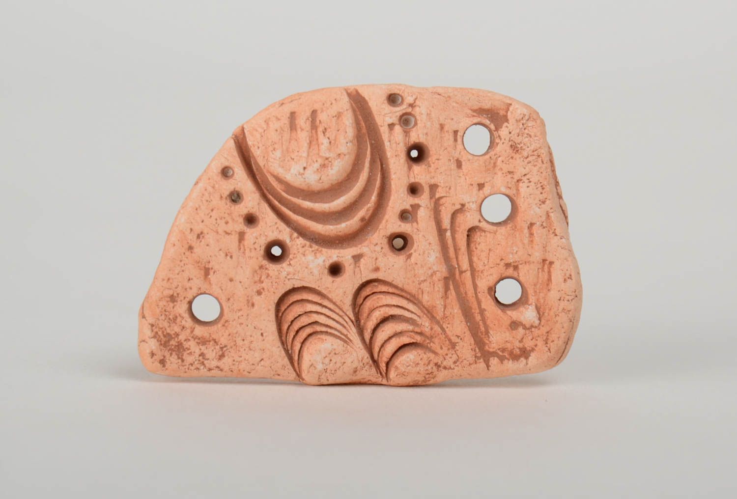 DIY handmade designer clay pendant ceramic blank for jewelry making photo 2
