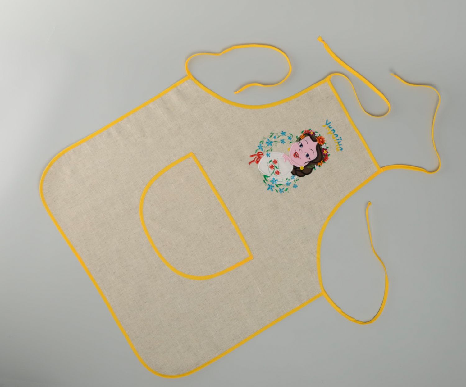 Women's kitchen apron with embroidery Ukraine photo 1