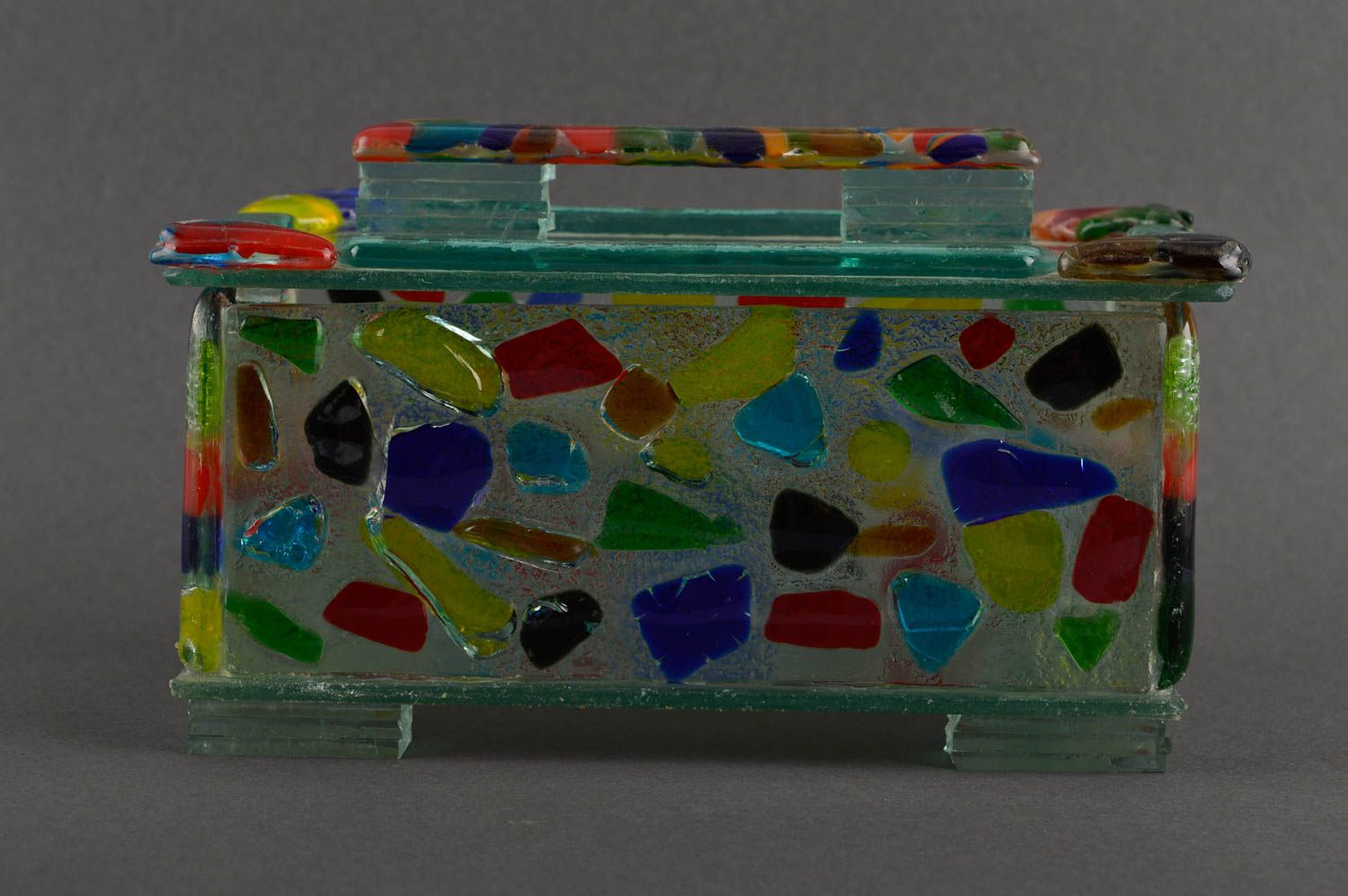 Joyero original hecho a mano de vidrio caja para joyas regalo para mujer foto 3