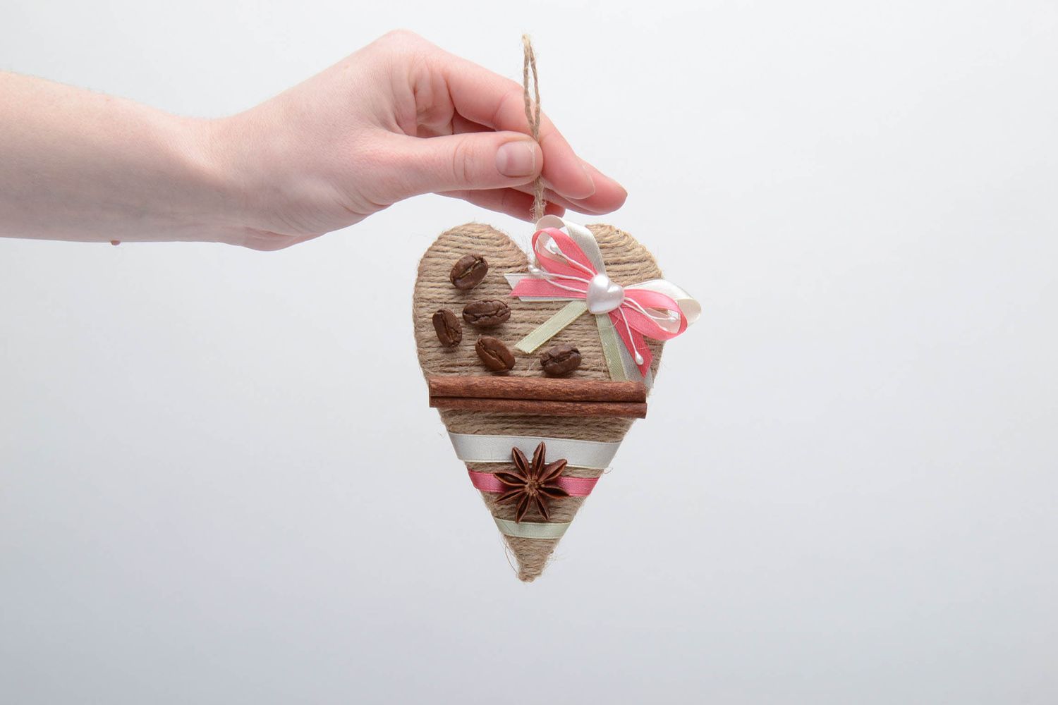 Heart-shaped fridge magnet Coffee and Cinnamon photo 5