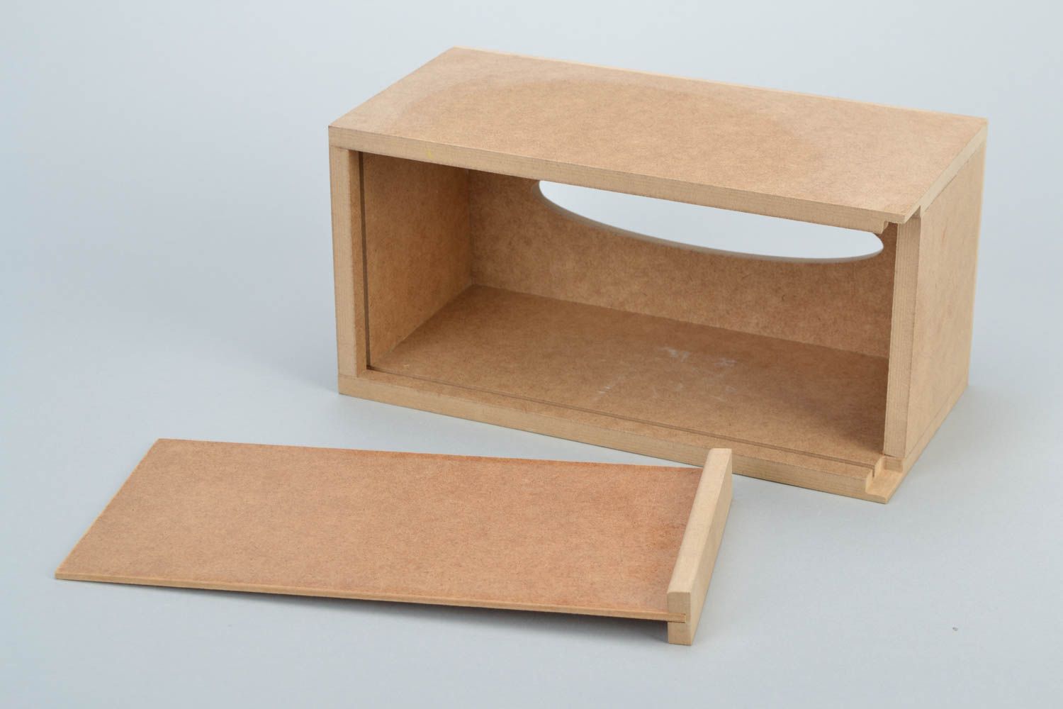 Unbearbeiteter handmade Tisch Serviettenhalter aus Holz für Decoupage und Dekor foto 4