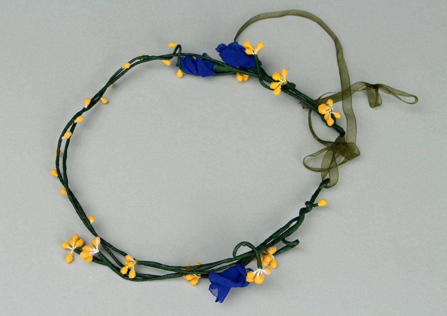 Headband, head wreath made from flowers photo 2