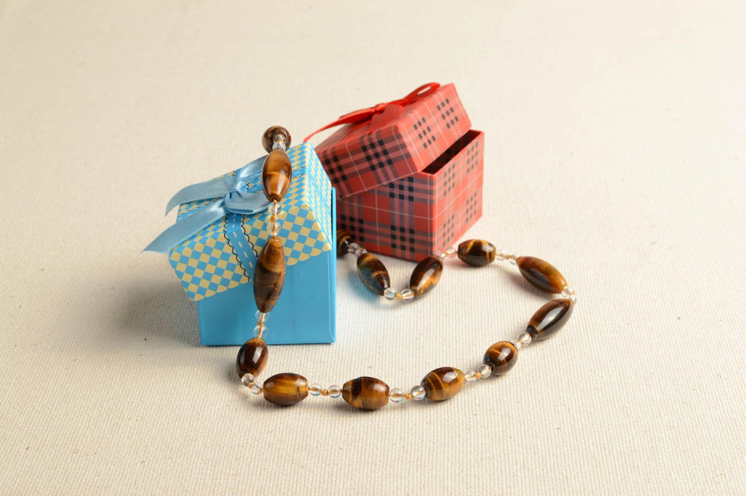 Handmade Frauen Halskette Damen Schmuck Geschenk für Frauen aus Natursteinen foto 1