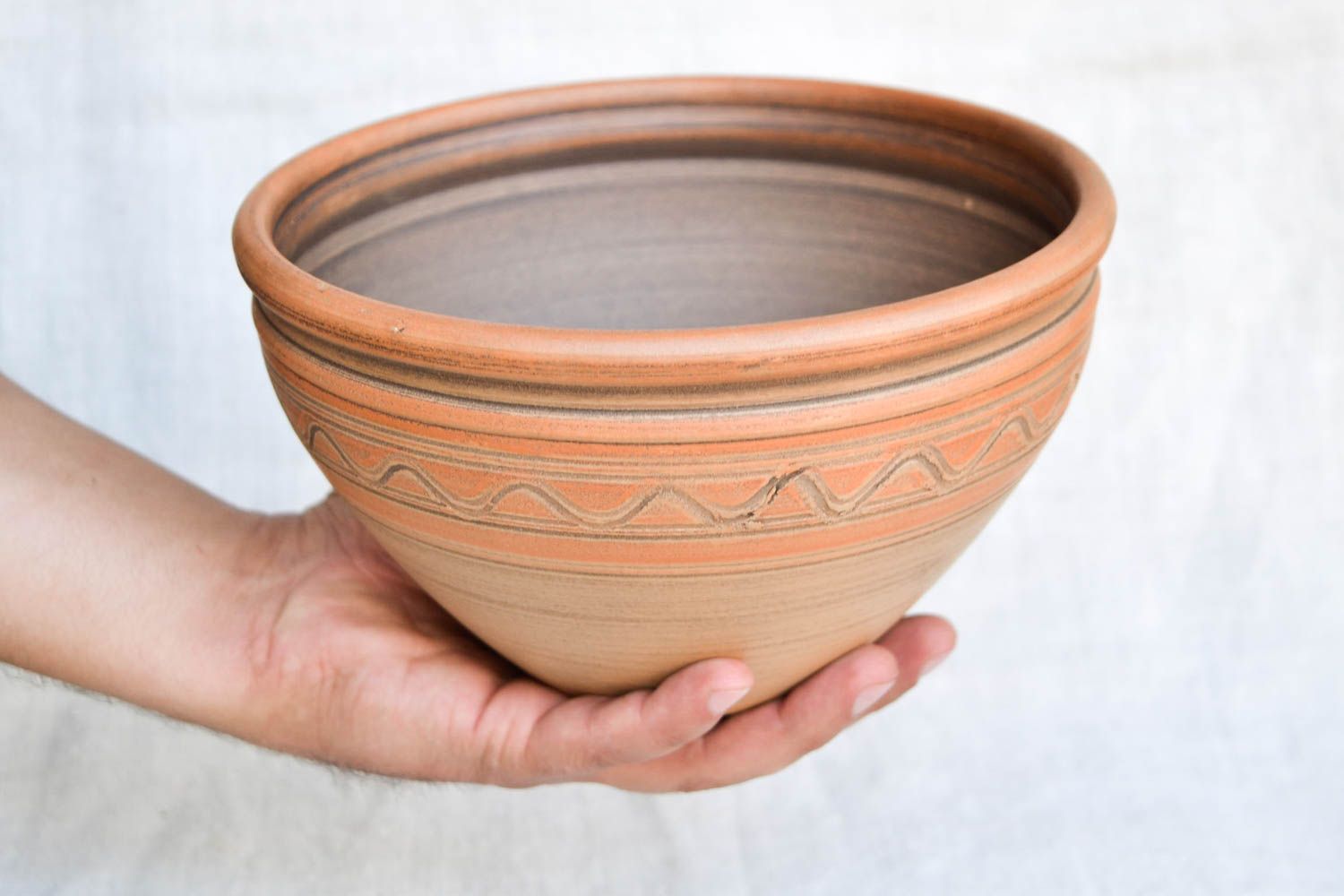 Ceramic kitchenware unusual deep pot beautiful designer home accessory photo 2