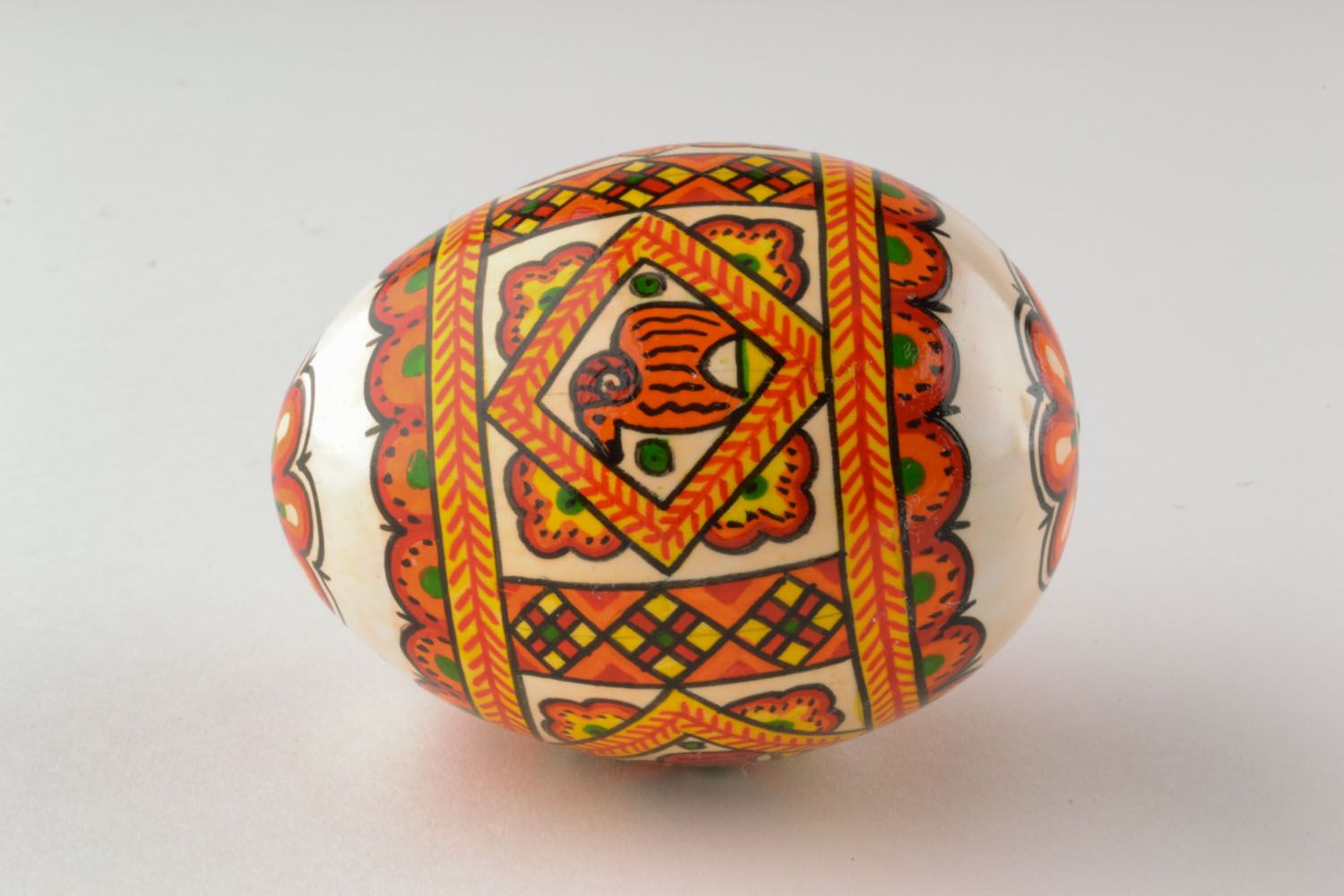 Easter egg painted with gouache photo 2