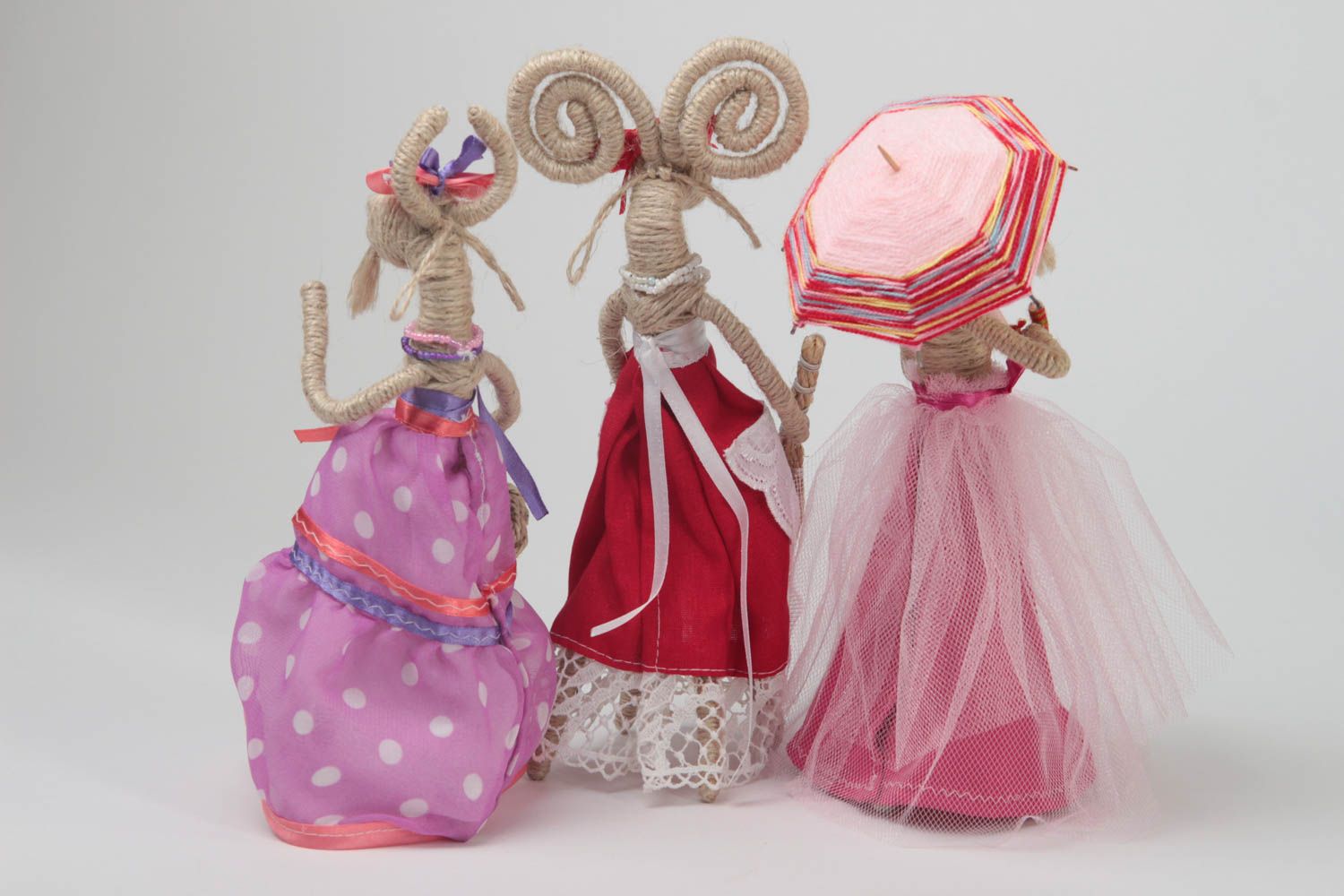 Figurines décoratives fait main Statuette ethnique Idee deco maison 3 pièces photo 3