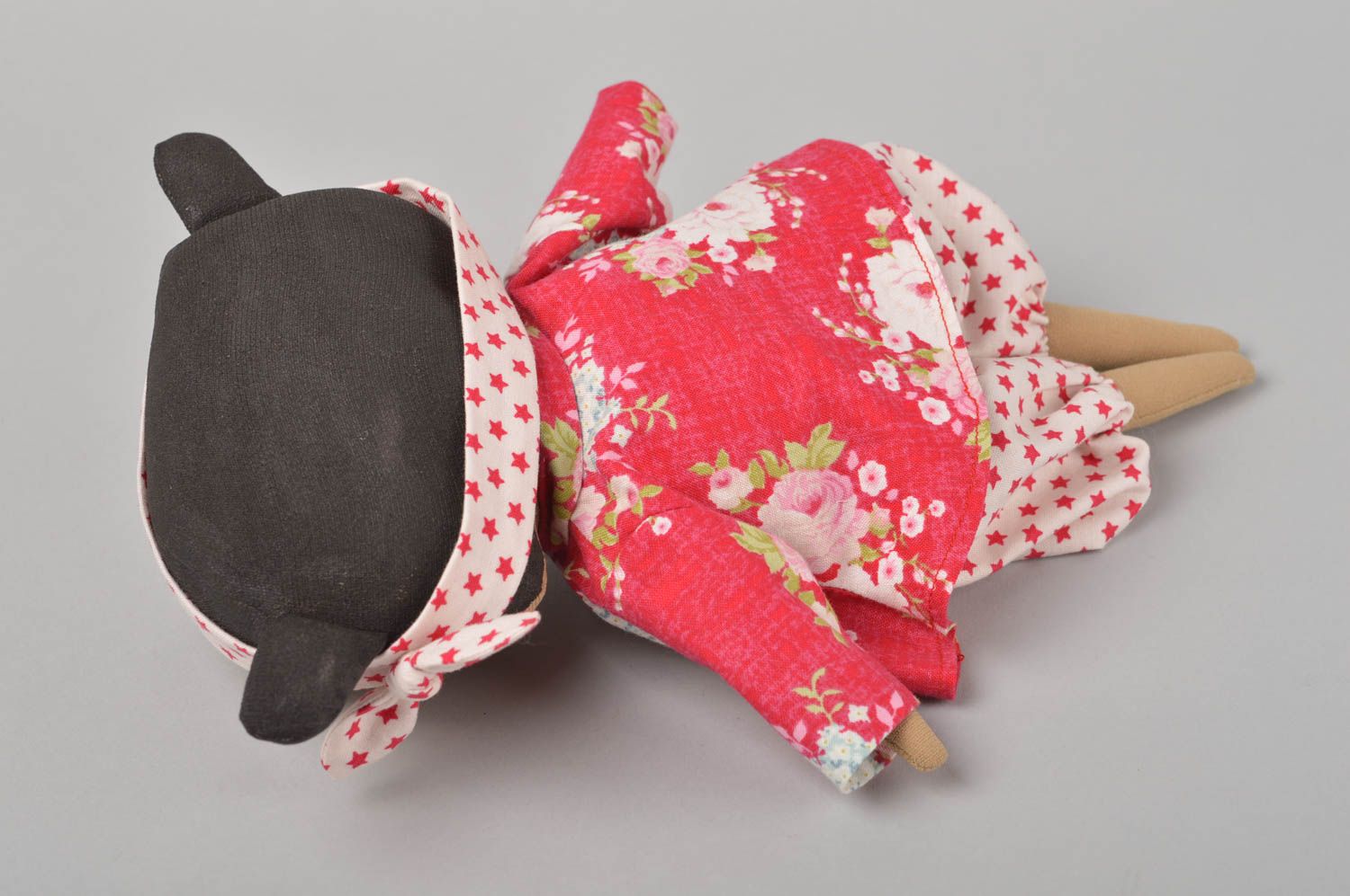Bambola carina in stoffa fatta a mano pupazzo tessile originale da bambini foto 5