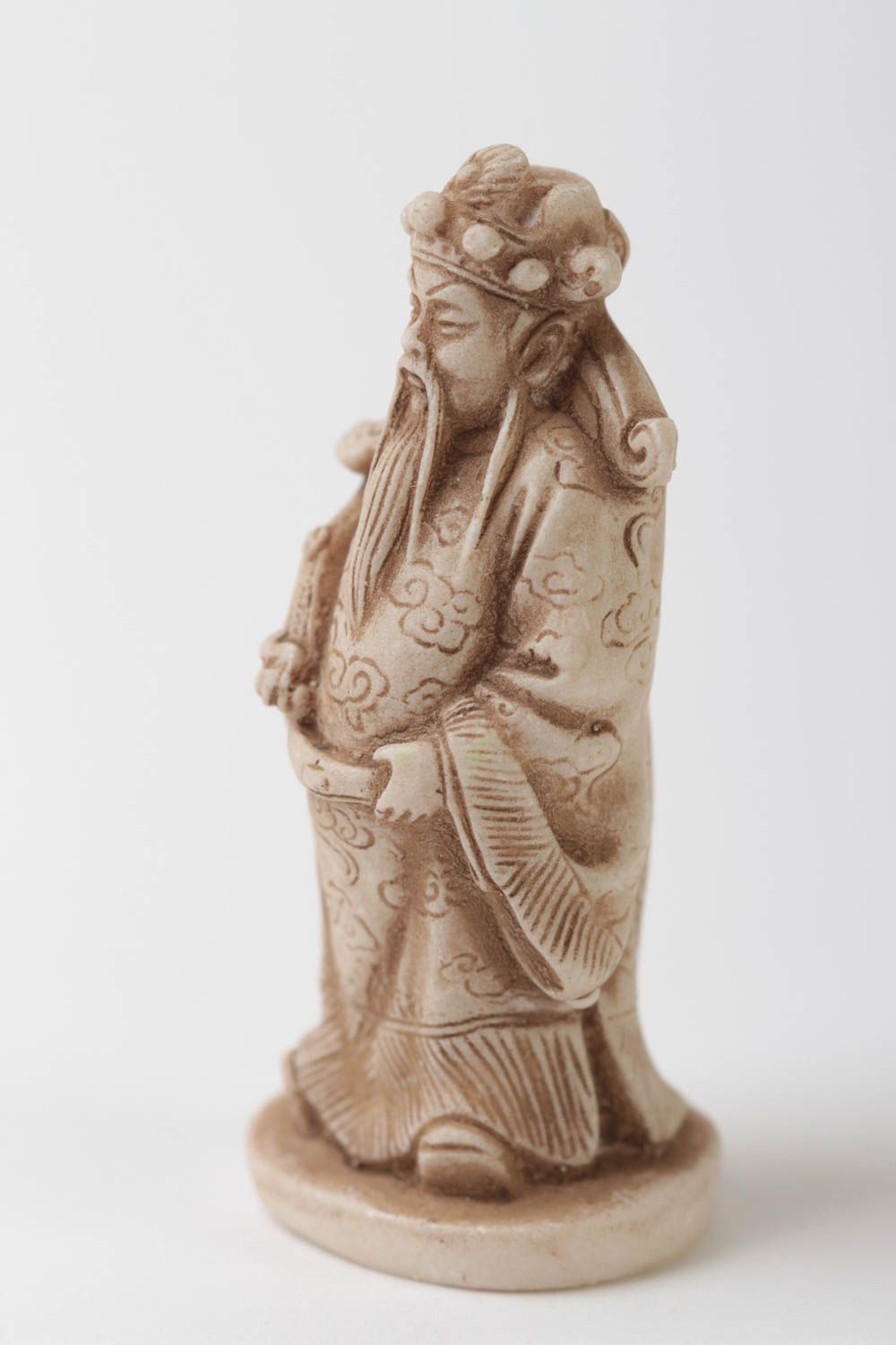 Netsuke figurine interior decor handmade marble figurine polymer resin statuette photo 2