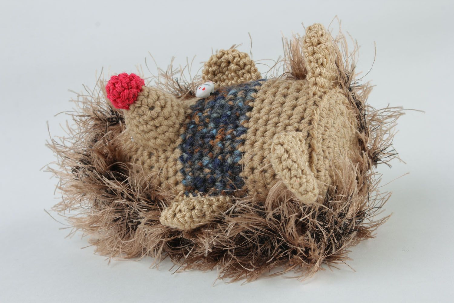 Giocattolo a maglia fatto a mano pupazzo morbido a forma di riccio da bambini foto 5