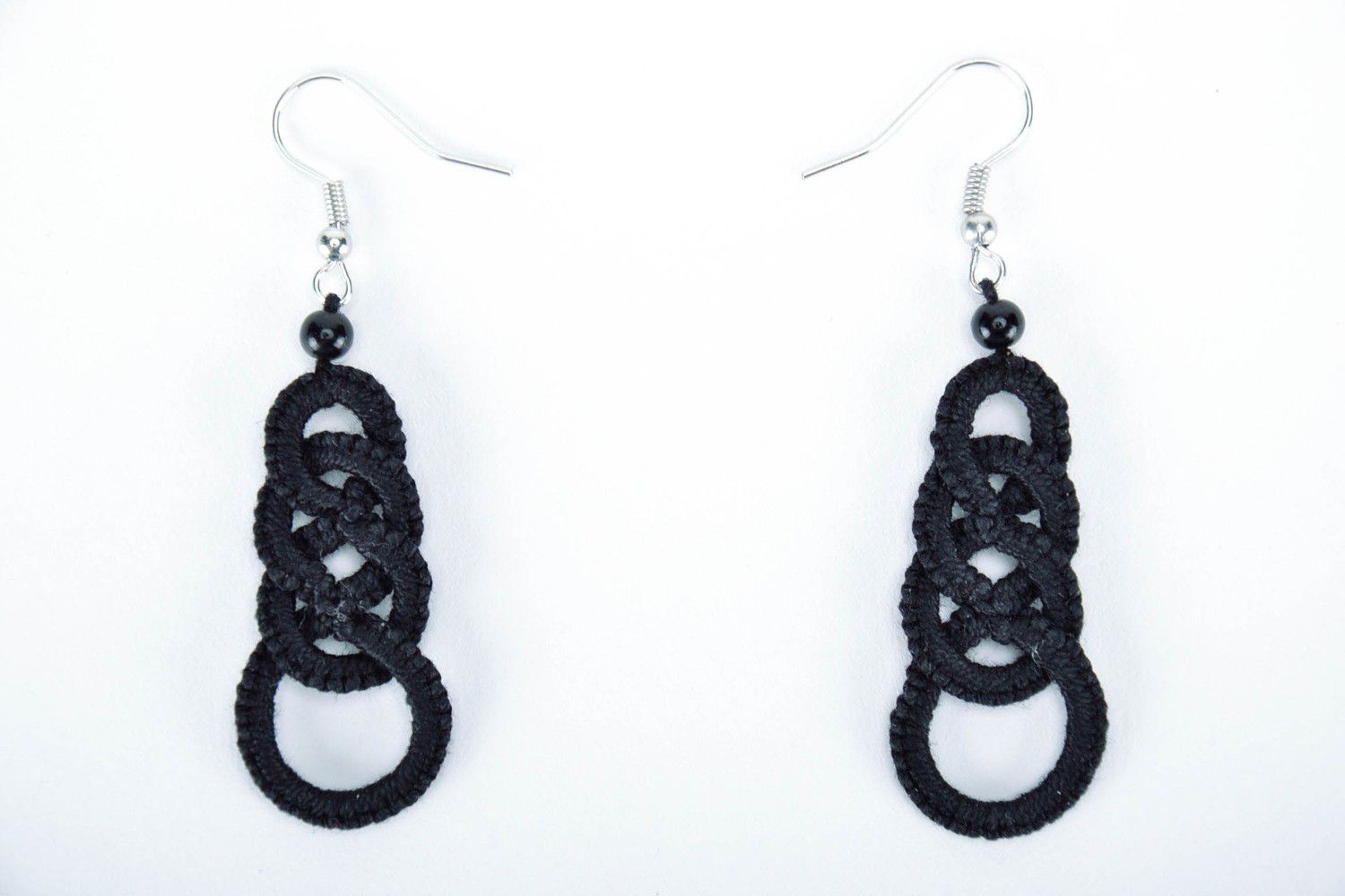 Earrings made from cotton lace Chains photo 1