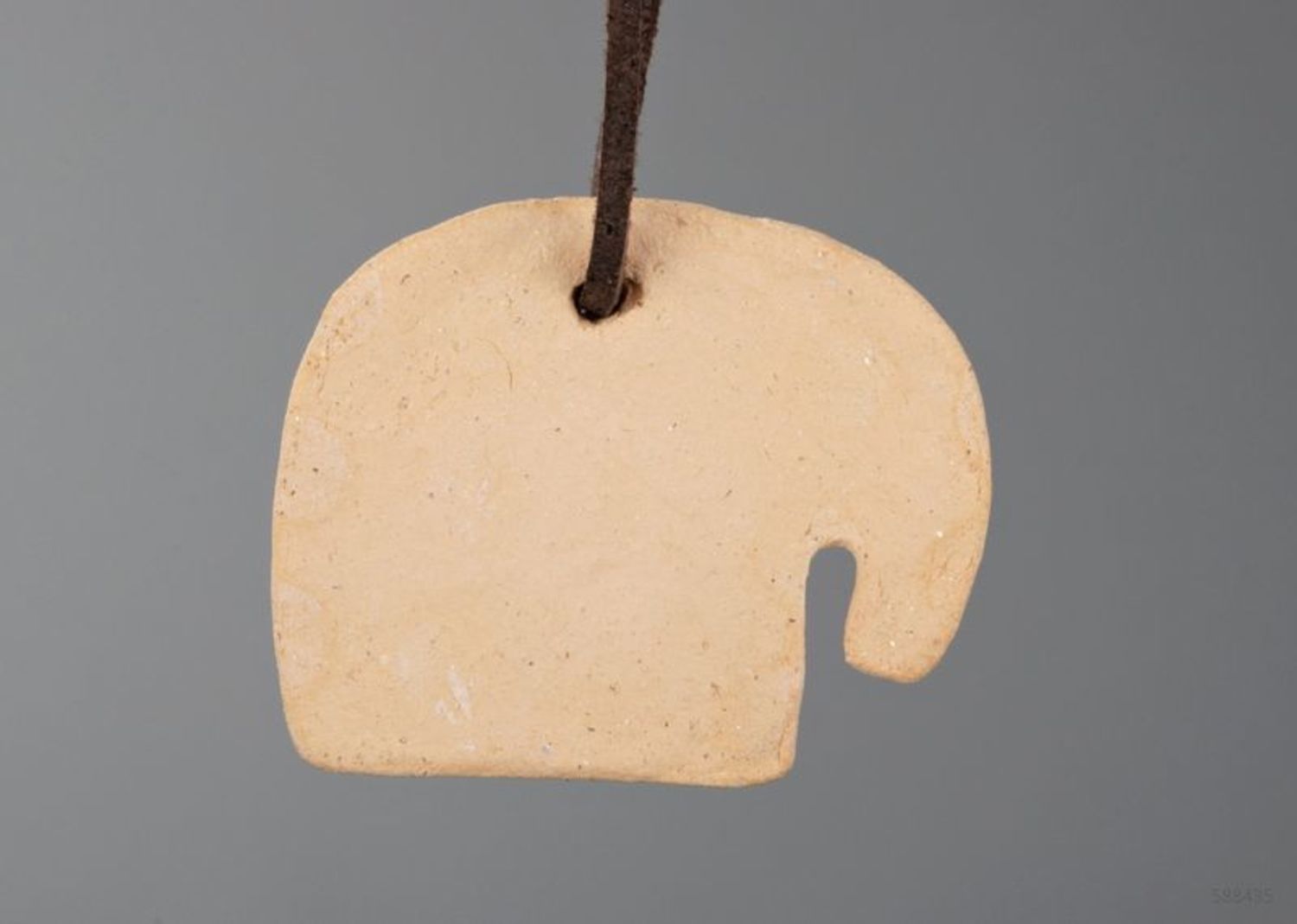 Pendant blank made of clay Elephant photo 2