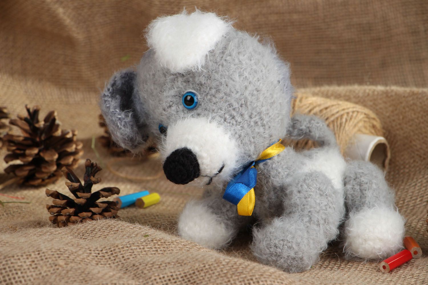 Brinquedo macio tricotado com gancho Toto foto 5