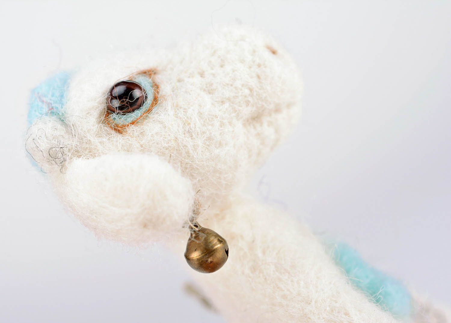 Woolen toy made using felting technique She-goat photo 5