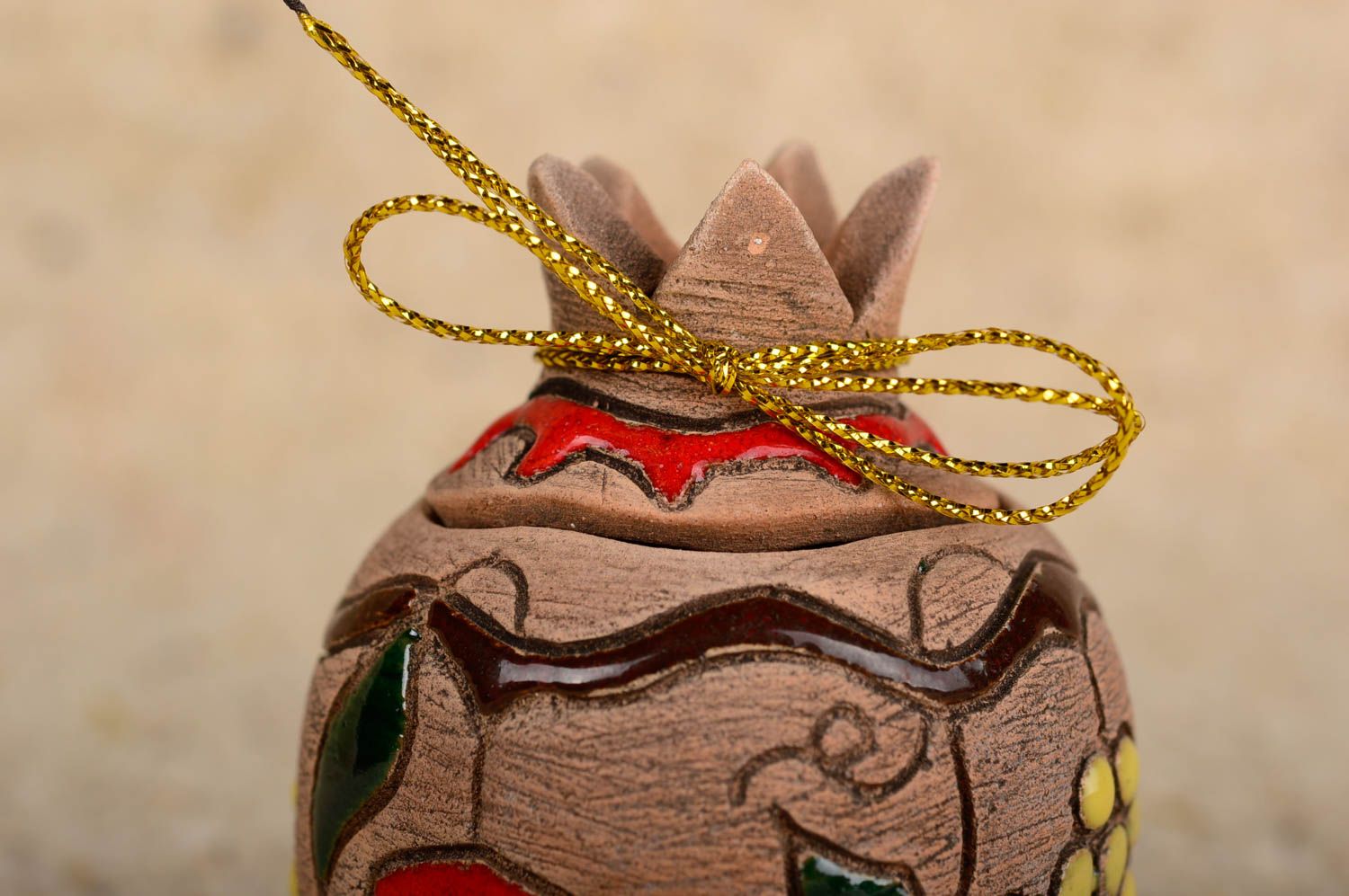 Joyero hecho a mano con forma de granada accesorio para mujer regalo original foto 3