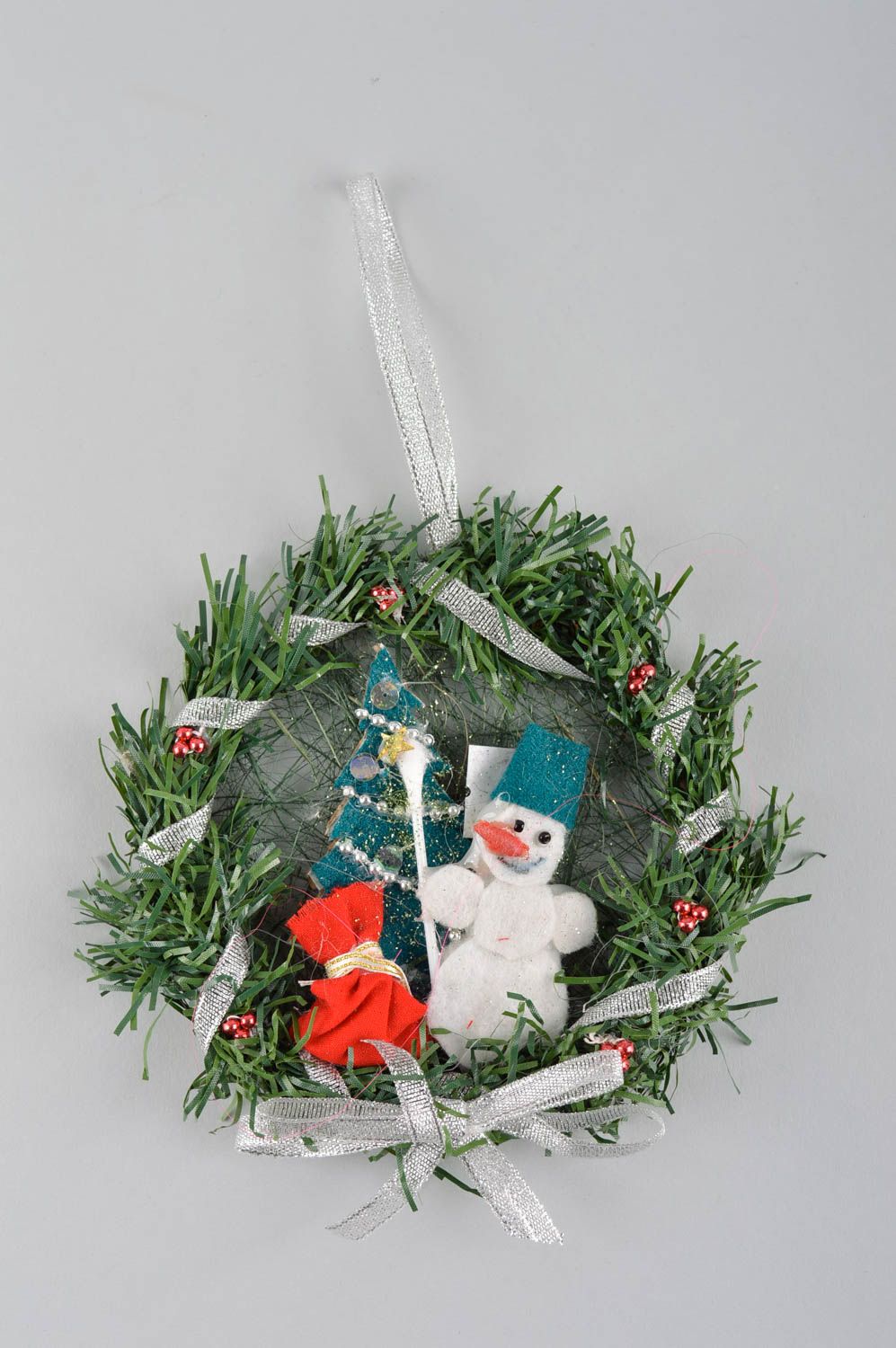 Weihnachtskranz für die Tür handmade Deko für Weihnachten Wohnzimmer Ideen foto 2