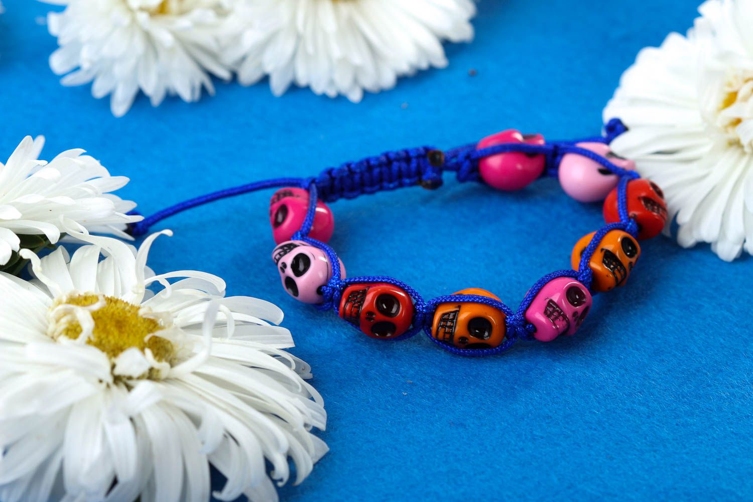 Handmade bracelet with beads stylish designer bracelet woven bracelet for women photo 1