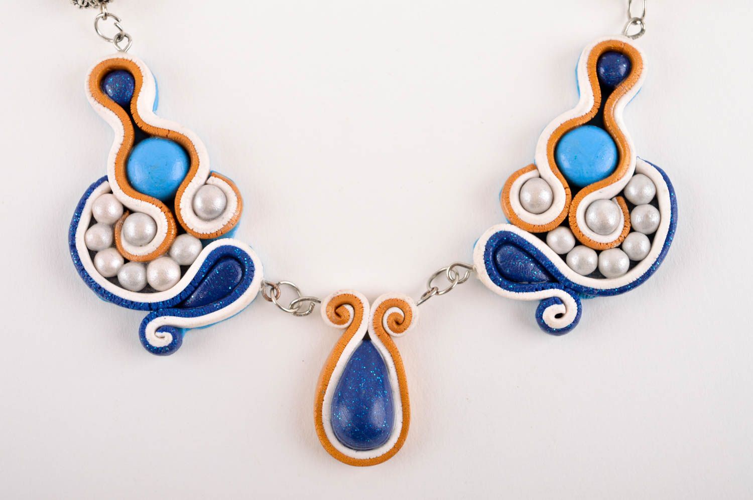 Handmade designer necklace stylish feminine necklace unusual accessory photo 3