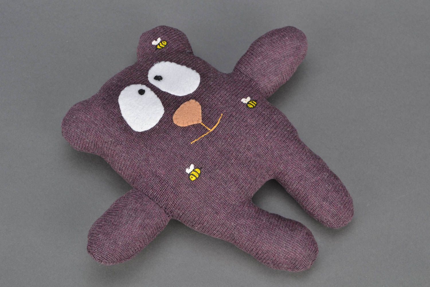 Трикотажная игрушка-подушка Медведь фото 1