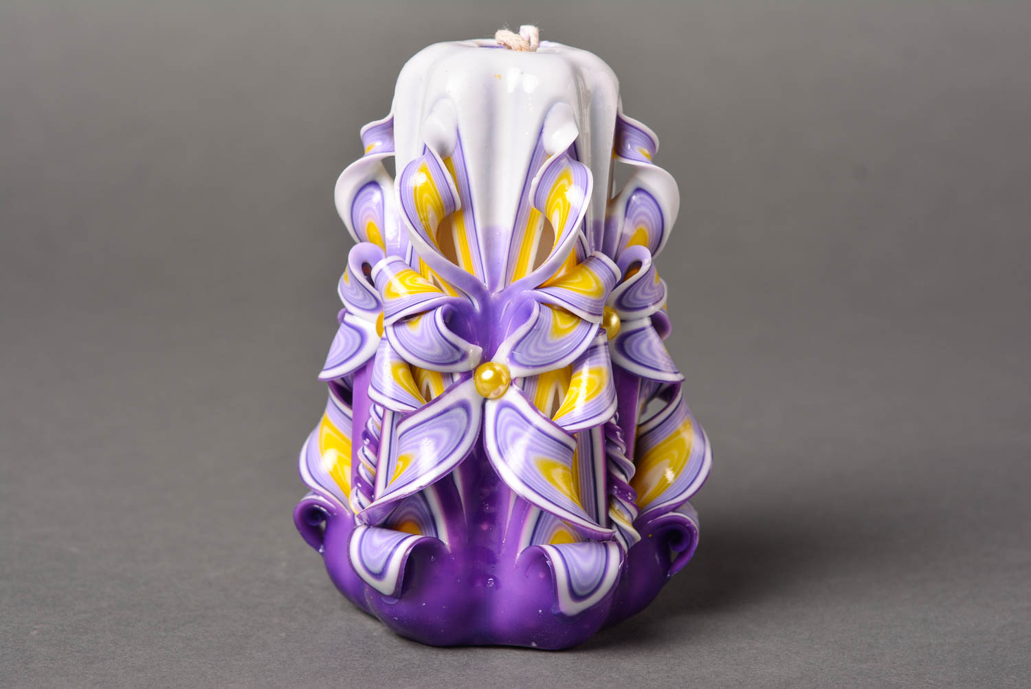 Kerze aus Paraffin handmade buntes Teelicht süße Dekoidee Designer Geschenk foto 2