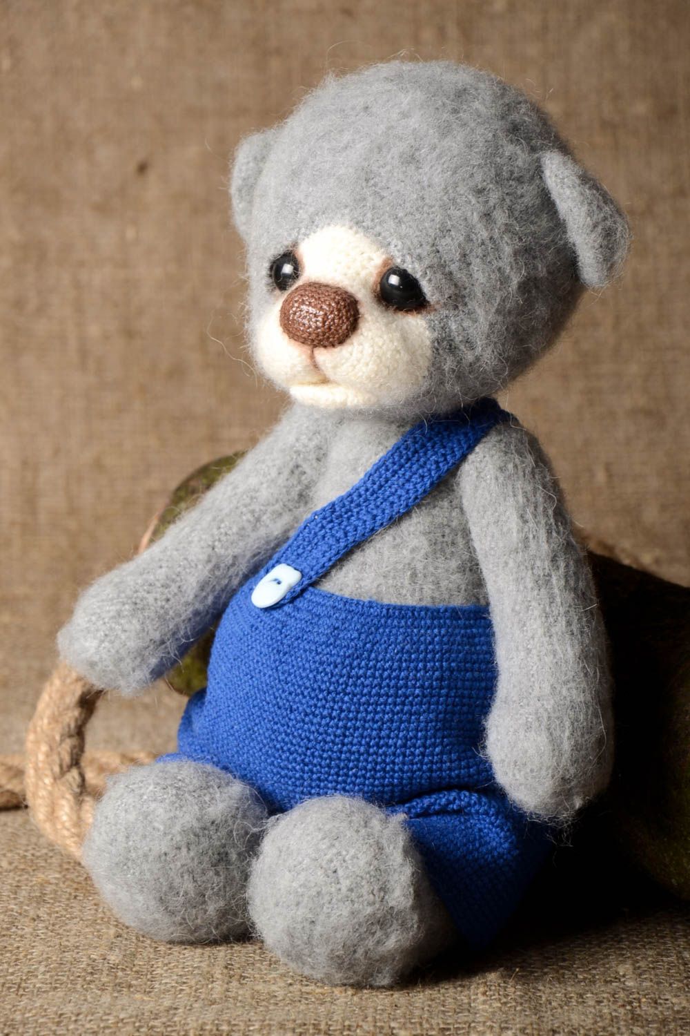 Animal de juguete para niños hecho a mano muñeco de peluche regalo original foto 1