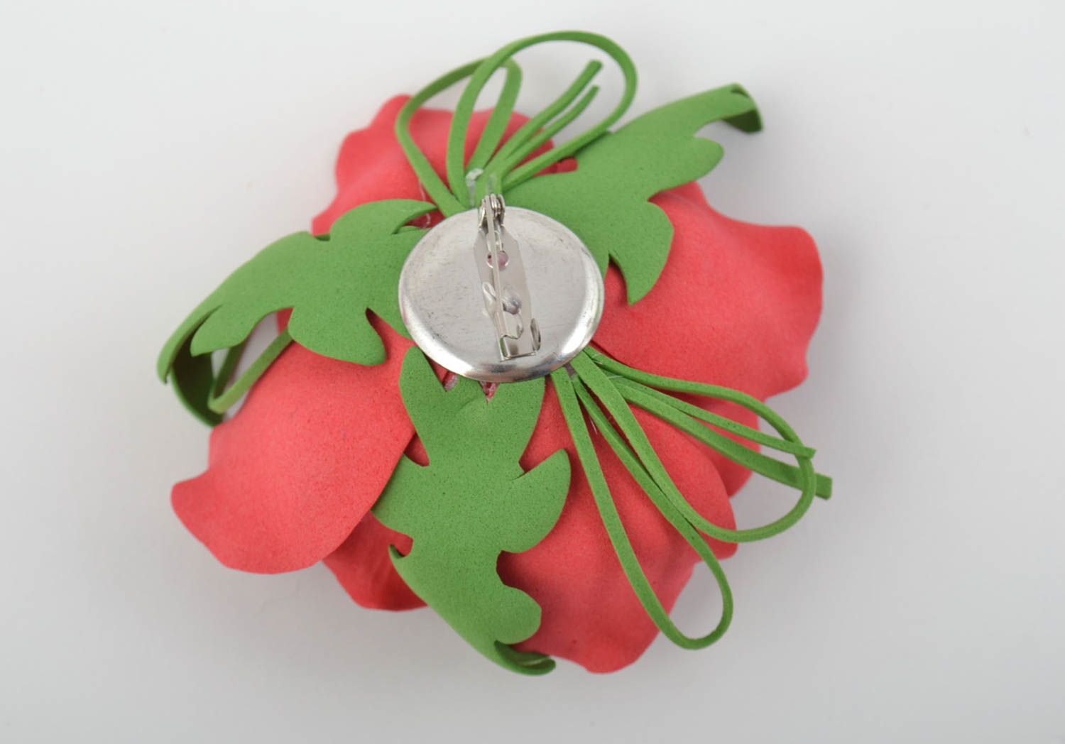 Broche con flor de goma eva hecho a mano accesorio para ropa regalo original foto 7