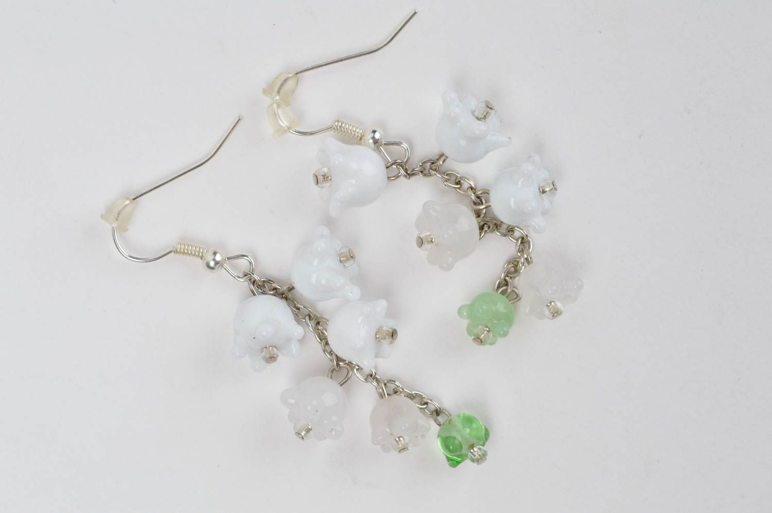Stylish handmade glass earrings lampwork earrings cool jewelry designs photo 2