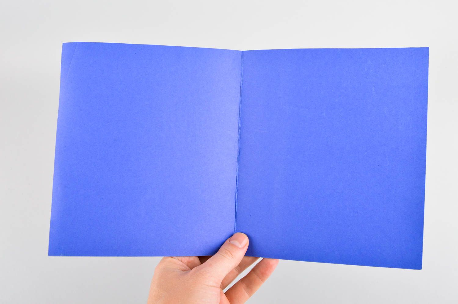 Tarjeta de felicitación hecha a mano regalo original postal hecha a mano azul foto 5