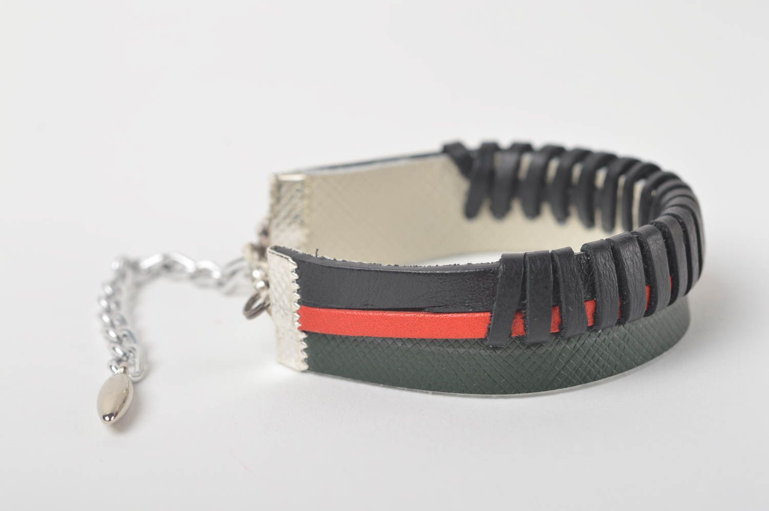 Stylish handmade leather bracelet unisex bracelet designs fashion trends photo 3