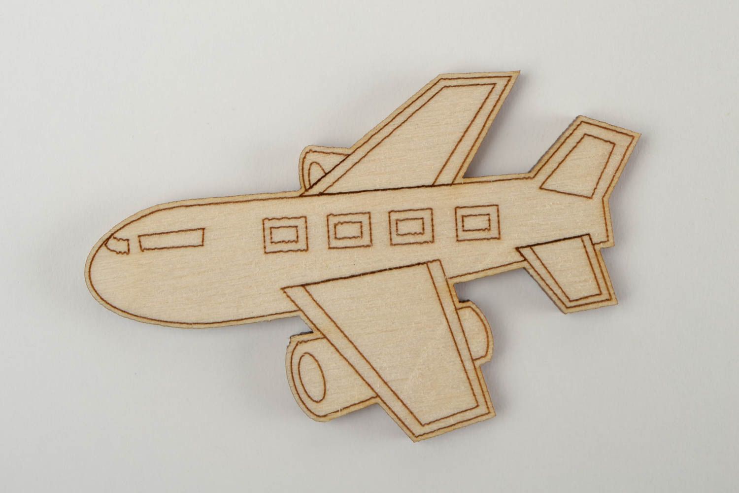Figura para pintar artesanal regalo original decoración creativa Avión foto 3