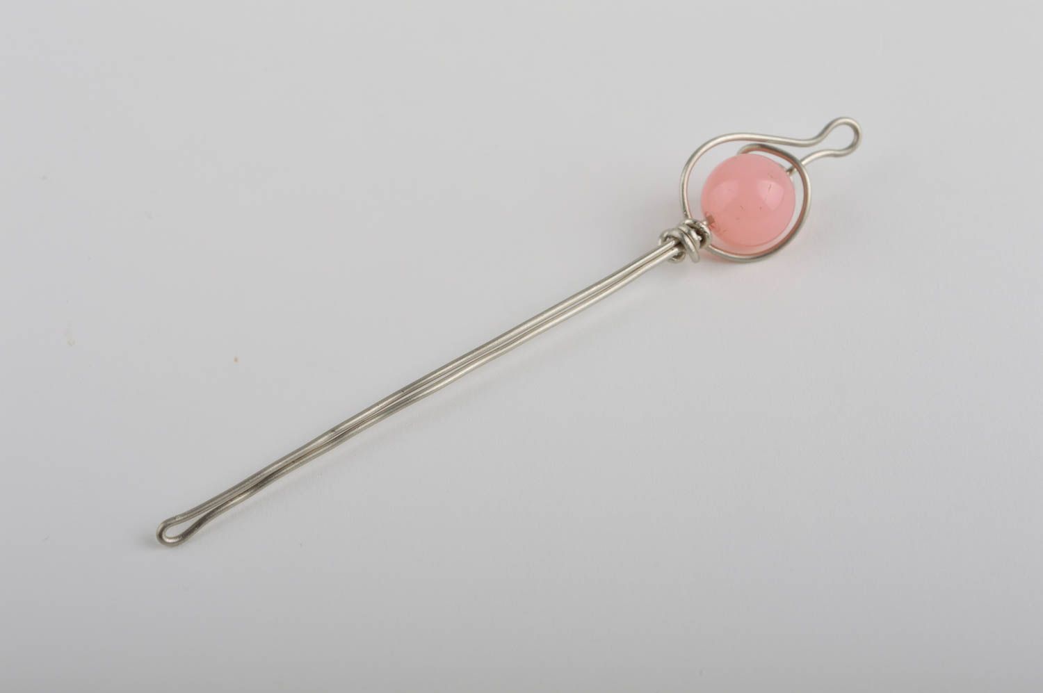 Haar Nadel handmade Schmuck für die Haare rosa Mode Accessoire für Damen foto 4