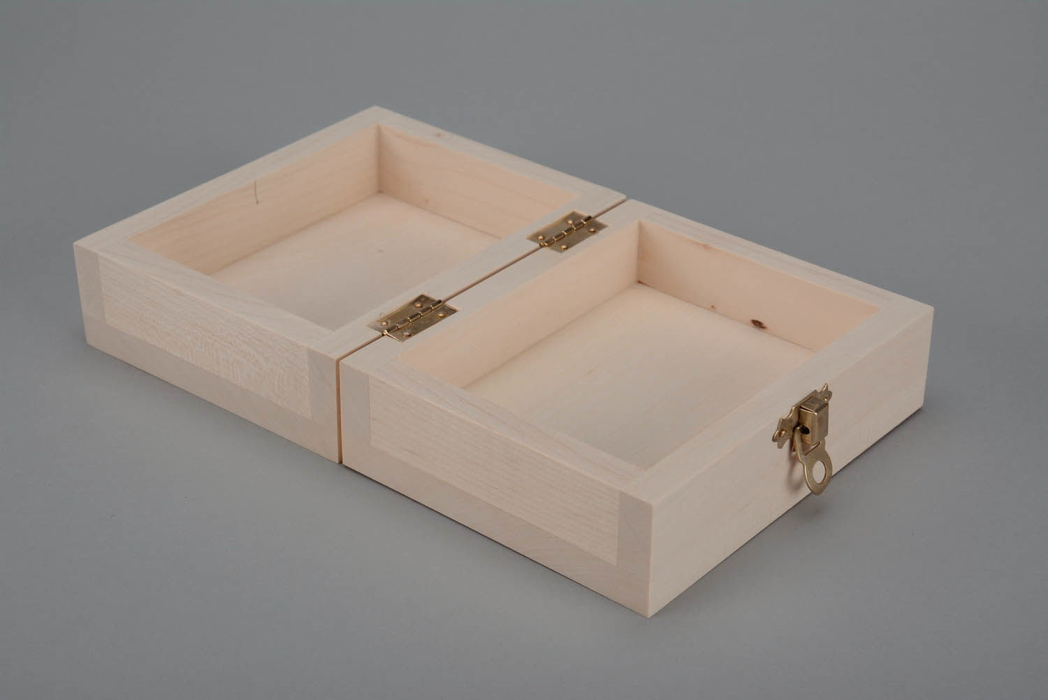 Blank box made of wood photo 2