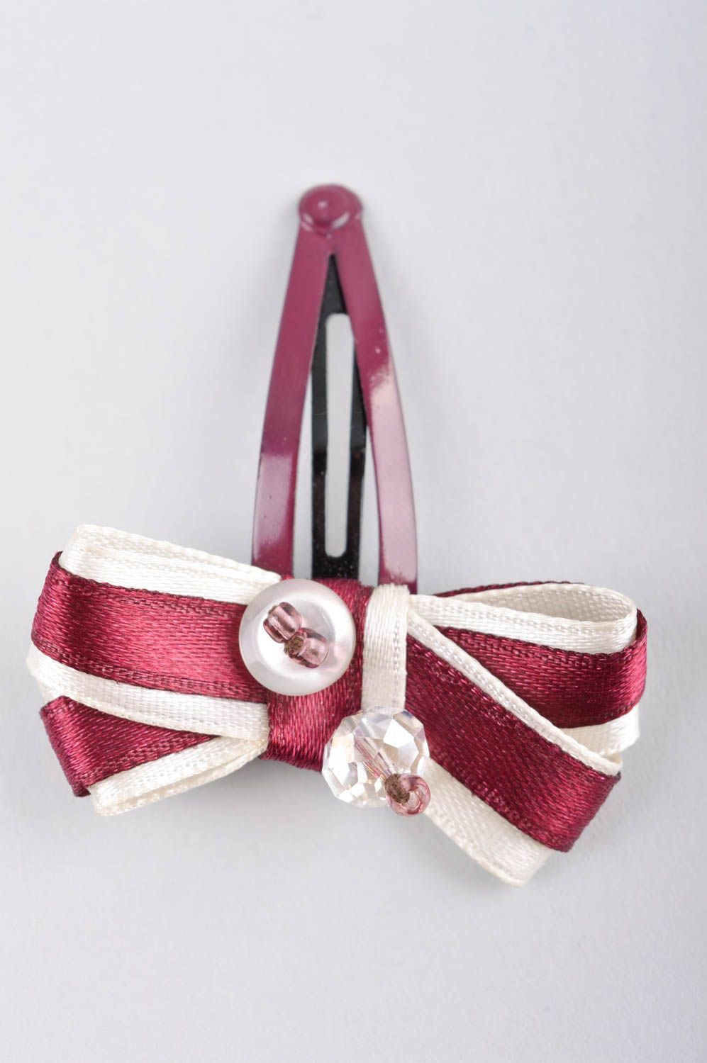 Handmade bow hair clip hair accessories for girls bows for hair gifts for her photo 3