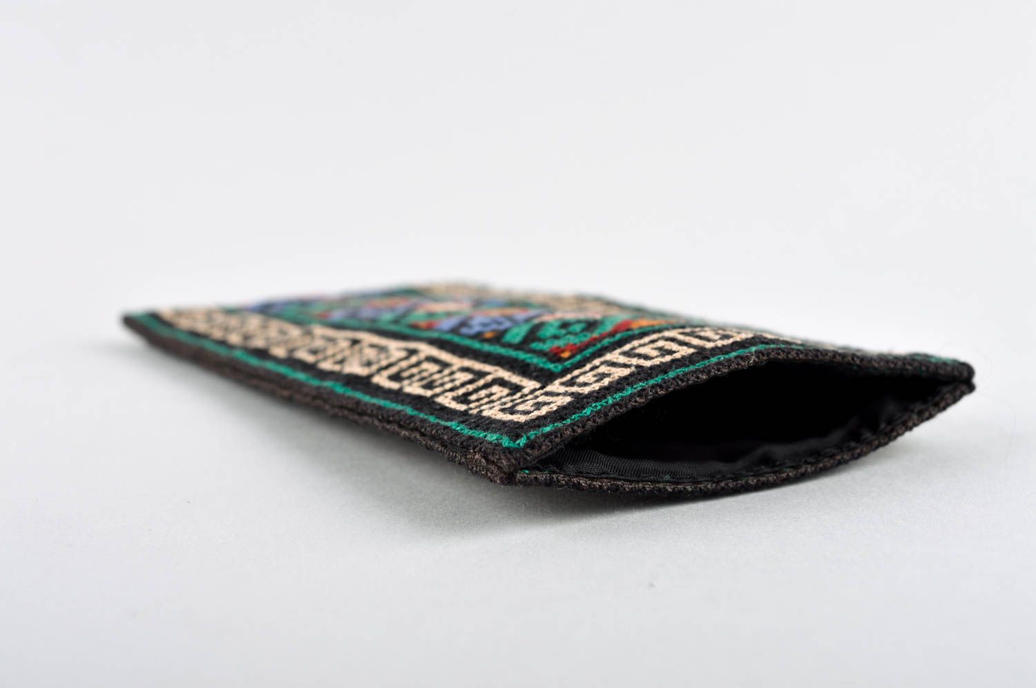 Stylish handmade fabric phone case textile gadget case phone accessories photo 3