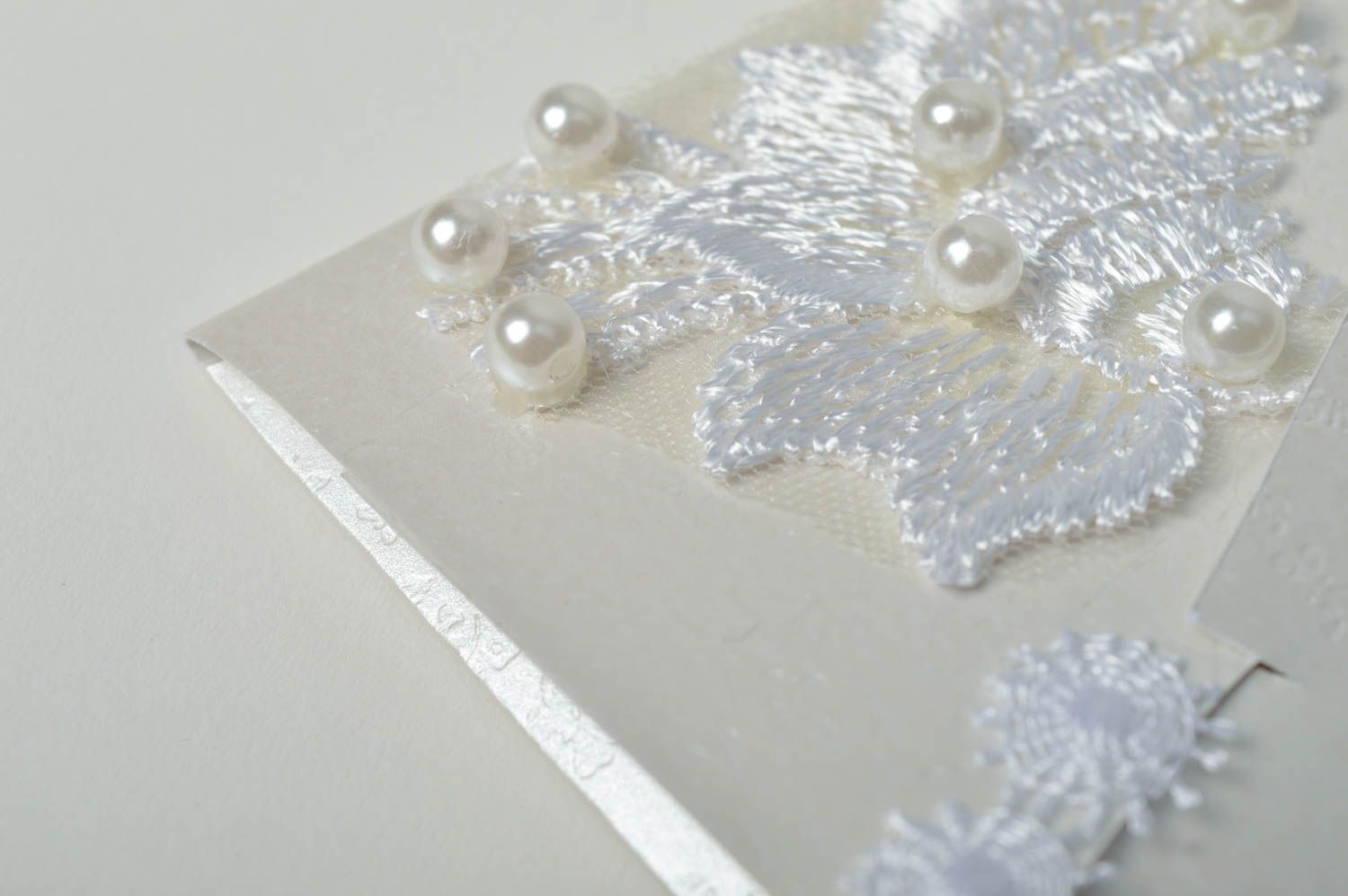 Designer stylish accessories white unusual present beautiful festive envelope photo 3