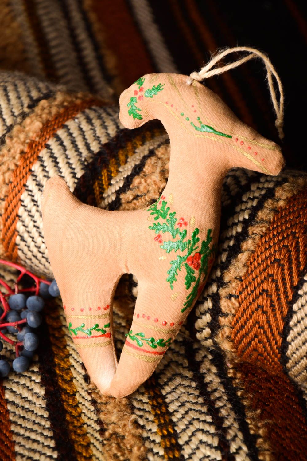 Textil Spielzeug handmade Deko Anhänger Stoff Kuscheltier Designer Geschenk foto 2
