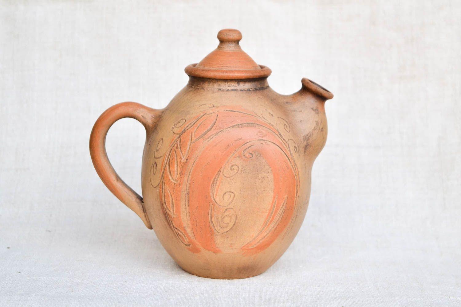 Handmade teapot clay teapot ceramic tableware clay utensils eco friendly pottery photo 5