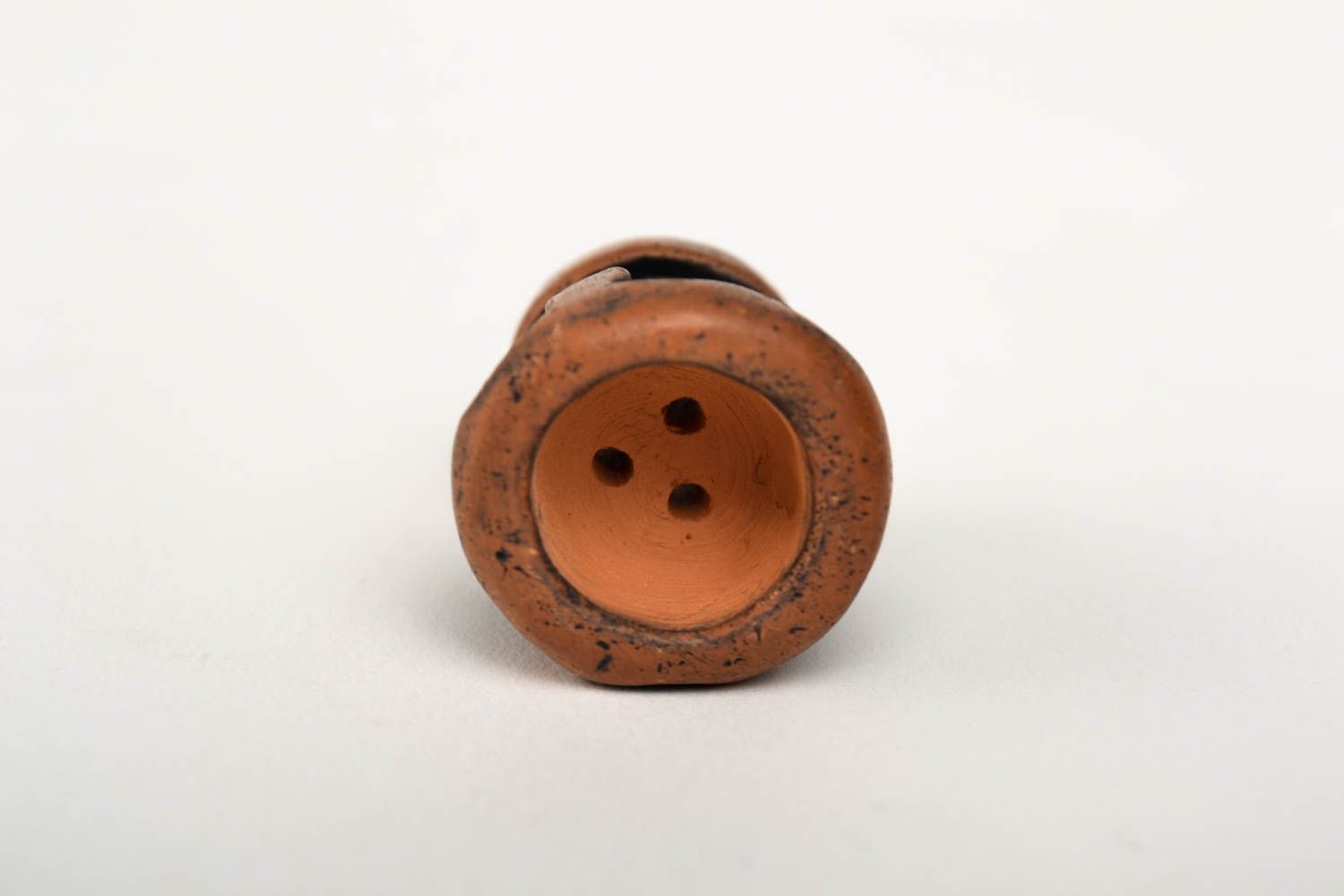 Аксессуар для курения ручной работы керамический сувенир изделие из глины фото 4