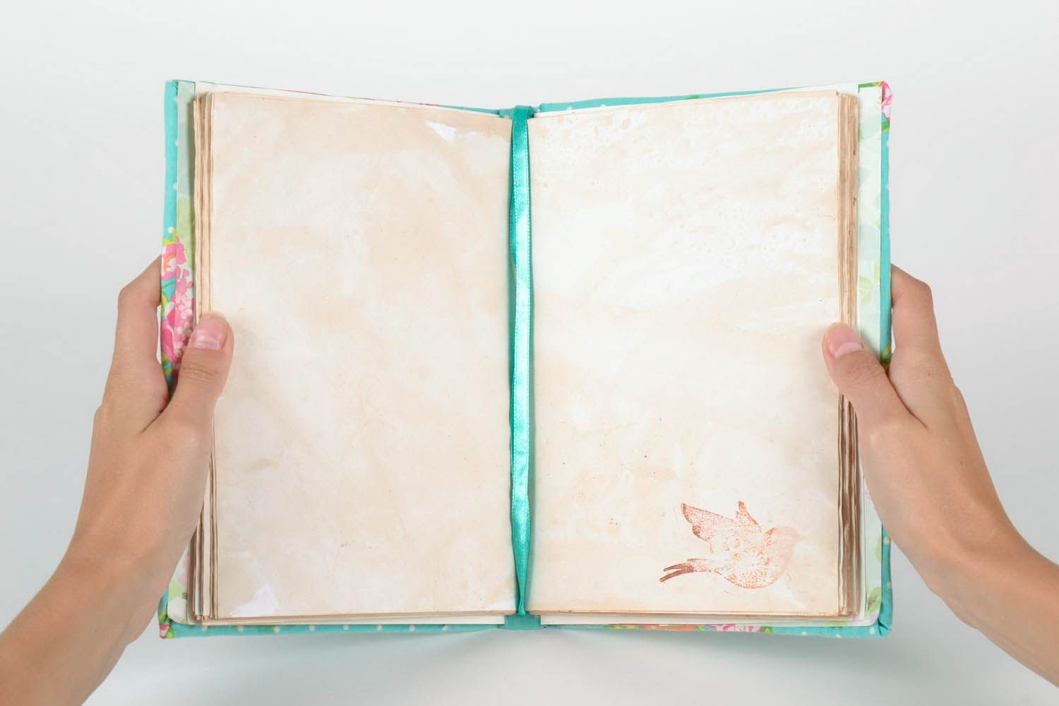 Designer Notizbuch mit weichem Einband und Lesezeichenband foto 3
