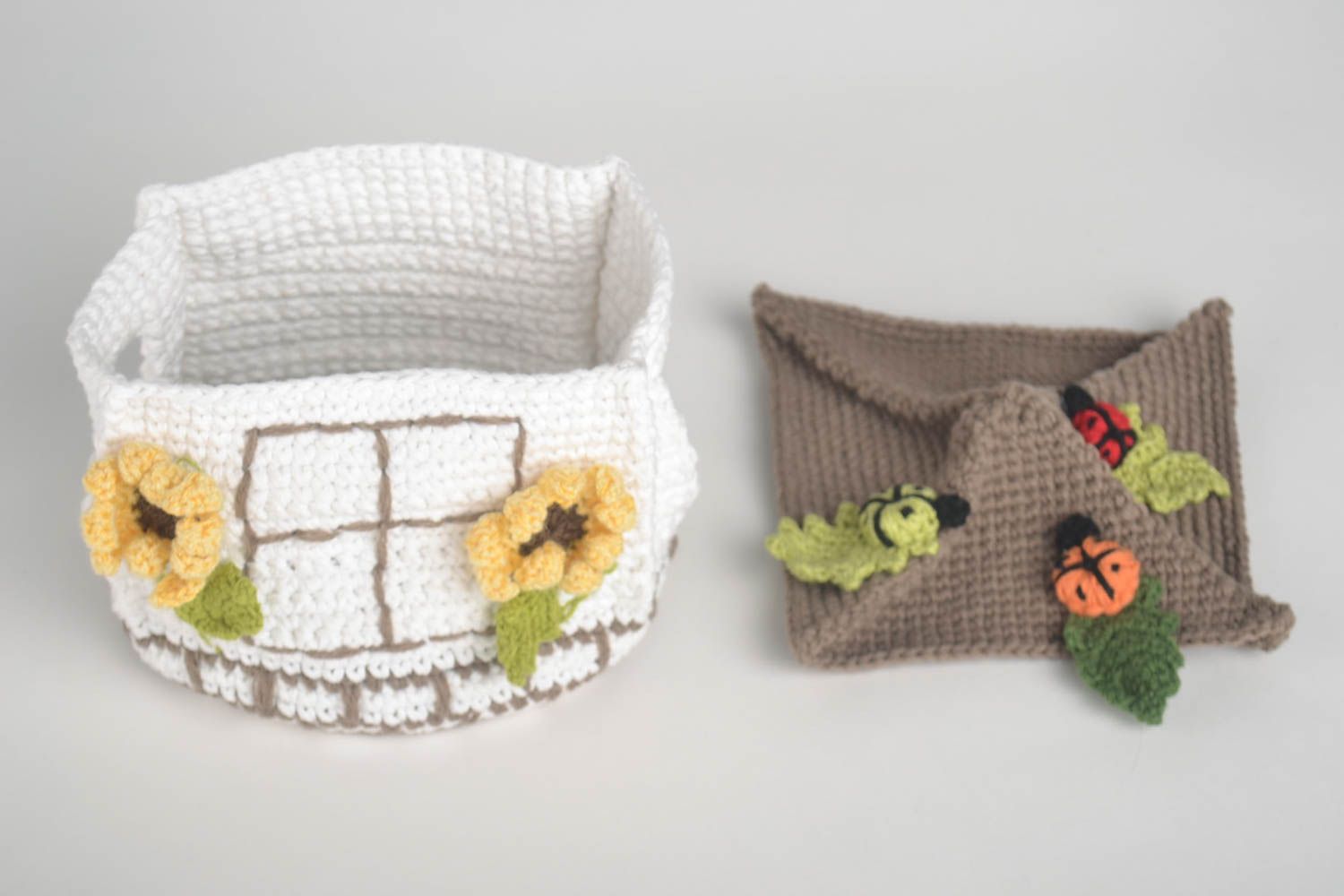 Cache-théière tricot fait main Accessoire cuisine en coton Cadeau original photo 3