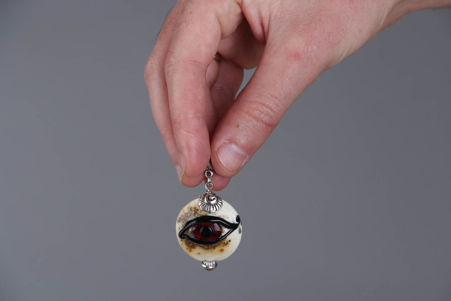 Glass pendant All-seeing Eye photo 5