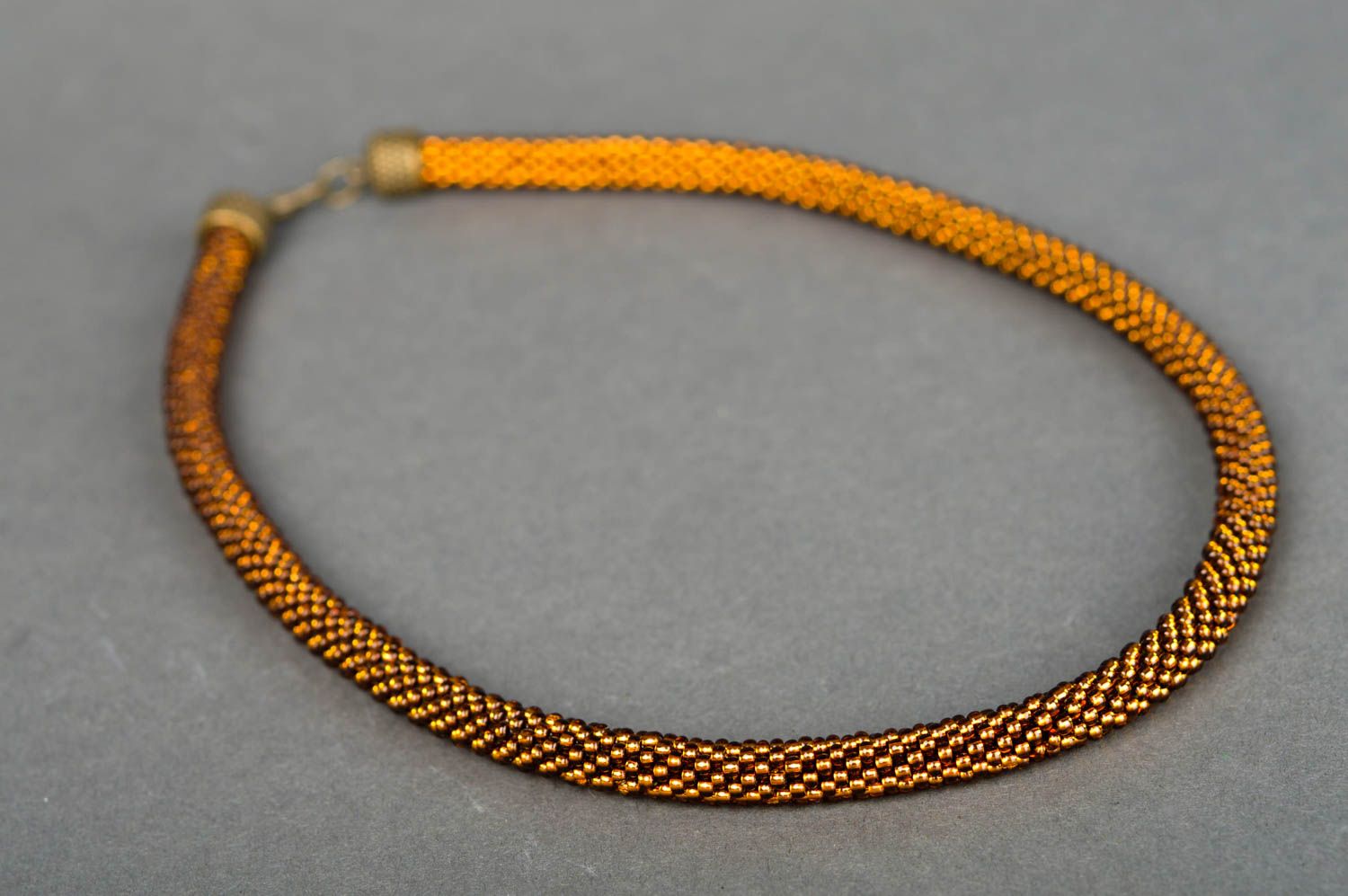 Handmade designer beaded necklace stylish cord necklace elegant jewelry photo 4
