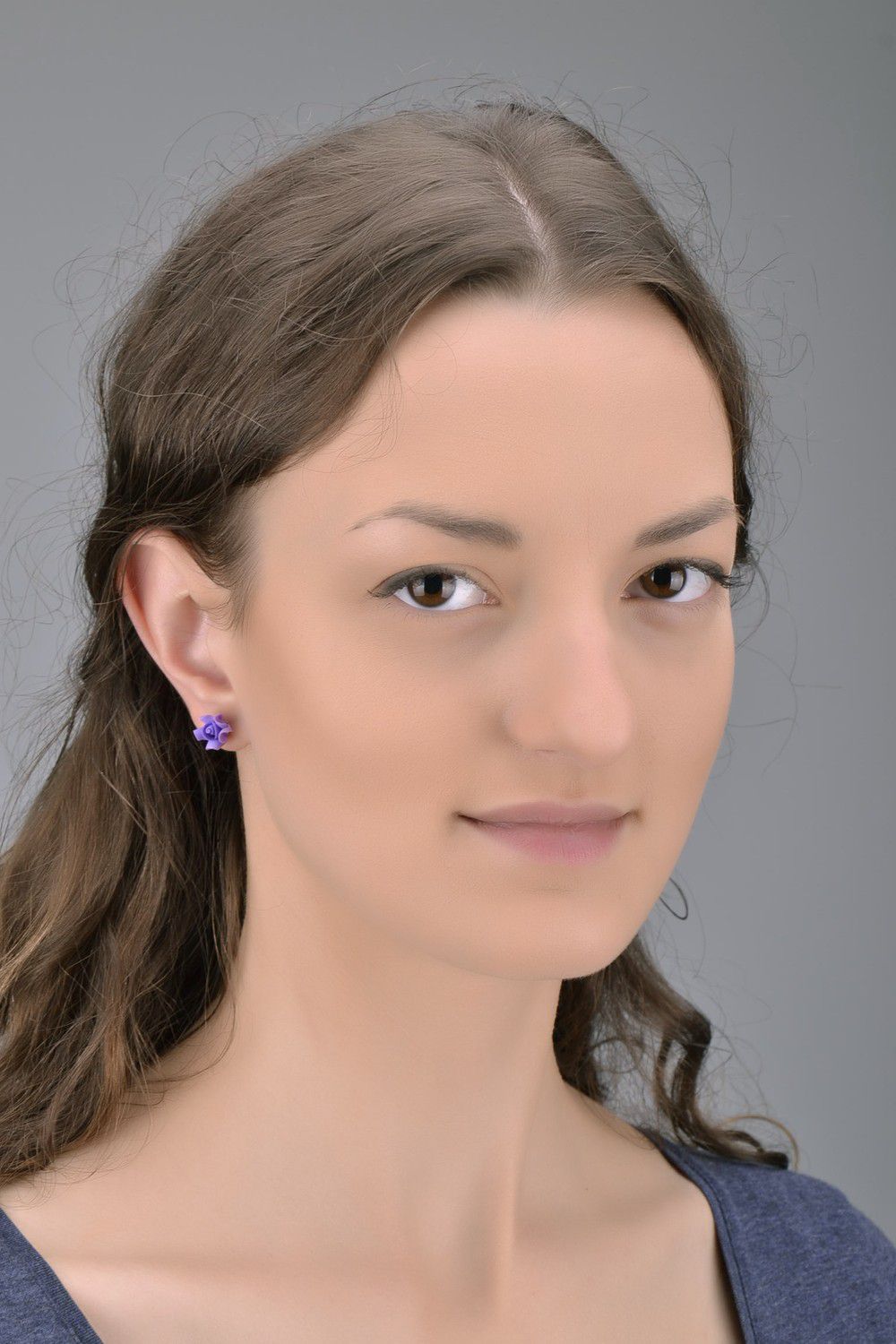 Stud earrings Violet Rose photo 5