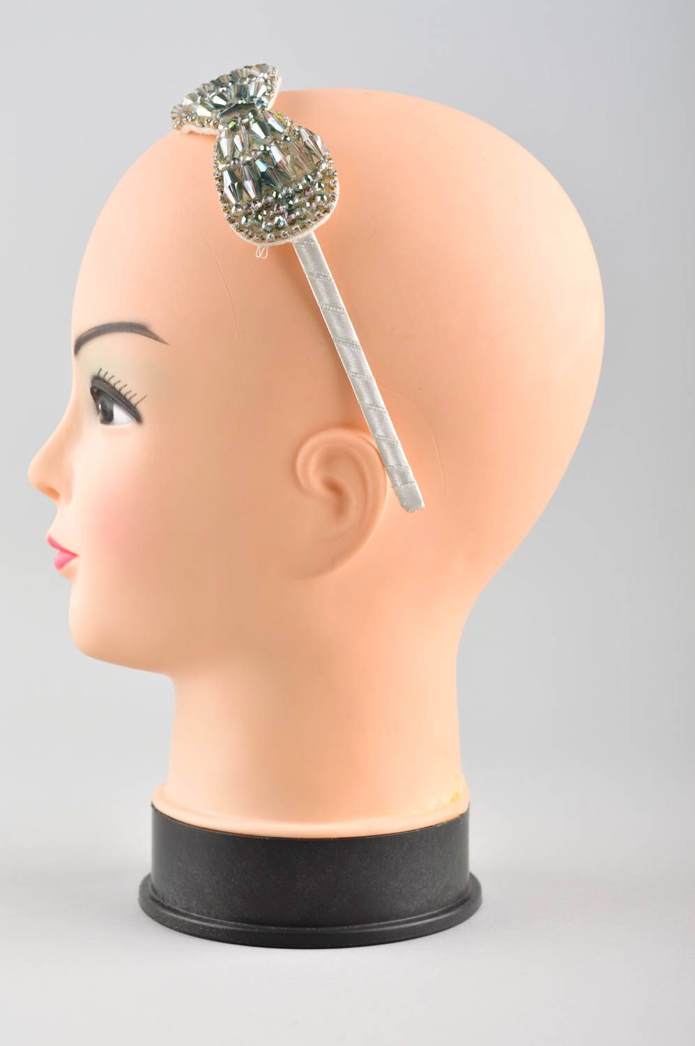 Аксессуар для волос хэнд мэйд обруч на голову с бантиком женский аксессуар фото 2