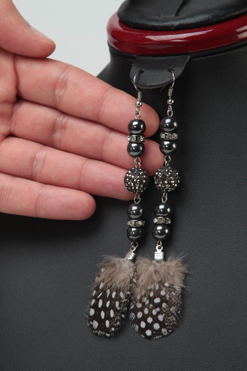 Beautiful handmade beaded earrings gemstone earrings fashion trends for girls photo 5