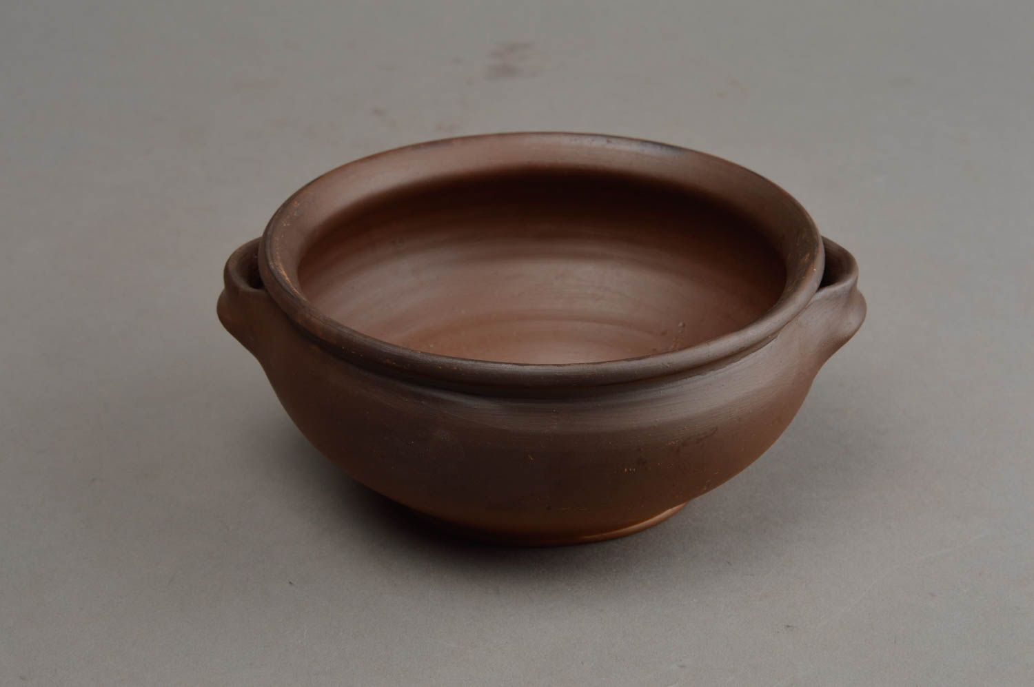 Sopera de cerámica hecha a mano cuenco para sopa vajilla original de barro foto 3