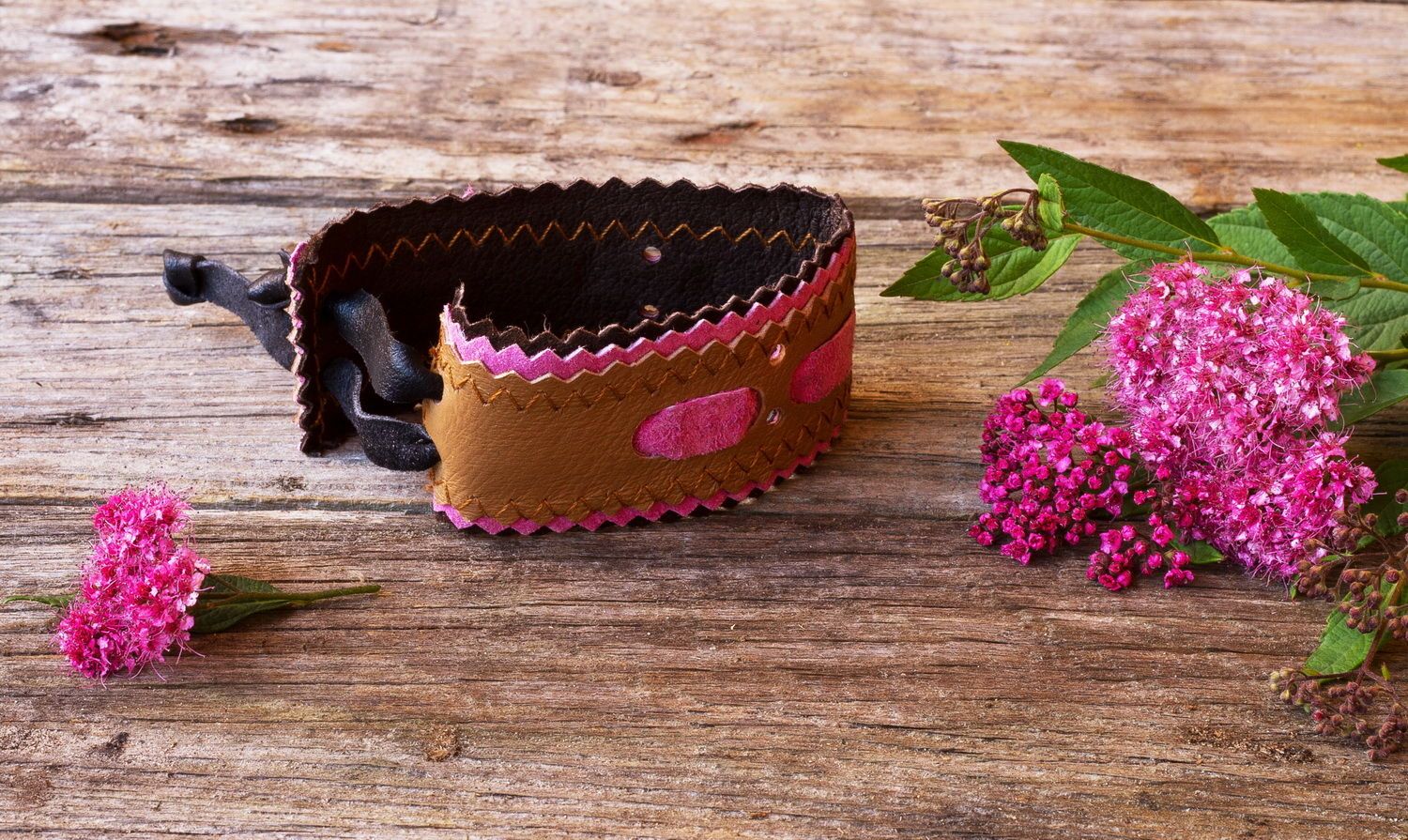 Handmade Leather bracelet  photo 2