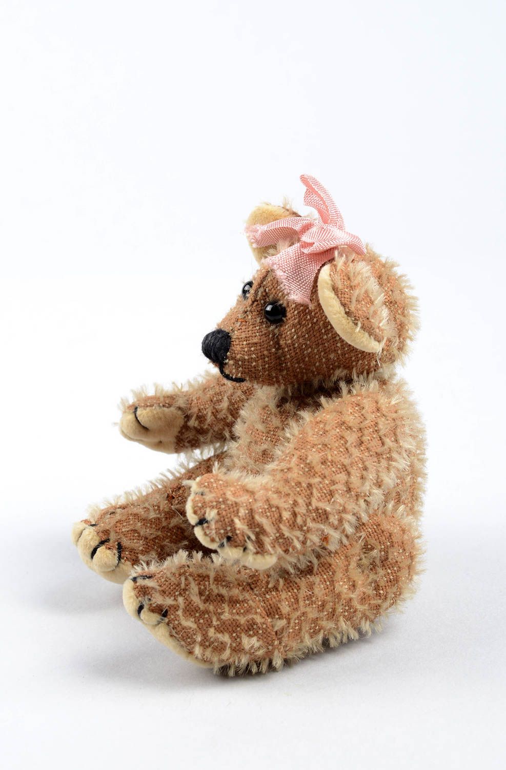 Handmade stylish soft toy unusual textile toy beautiful interior decor photo 3