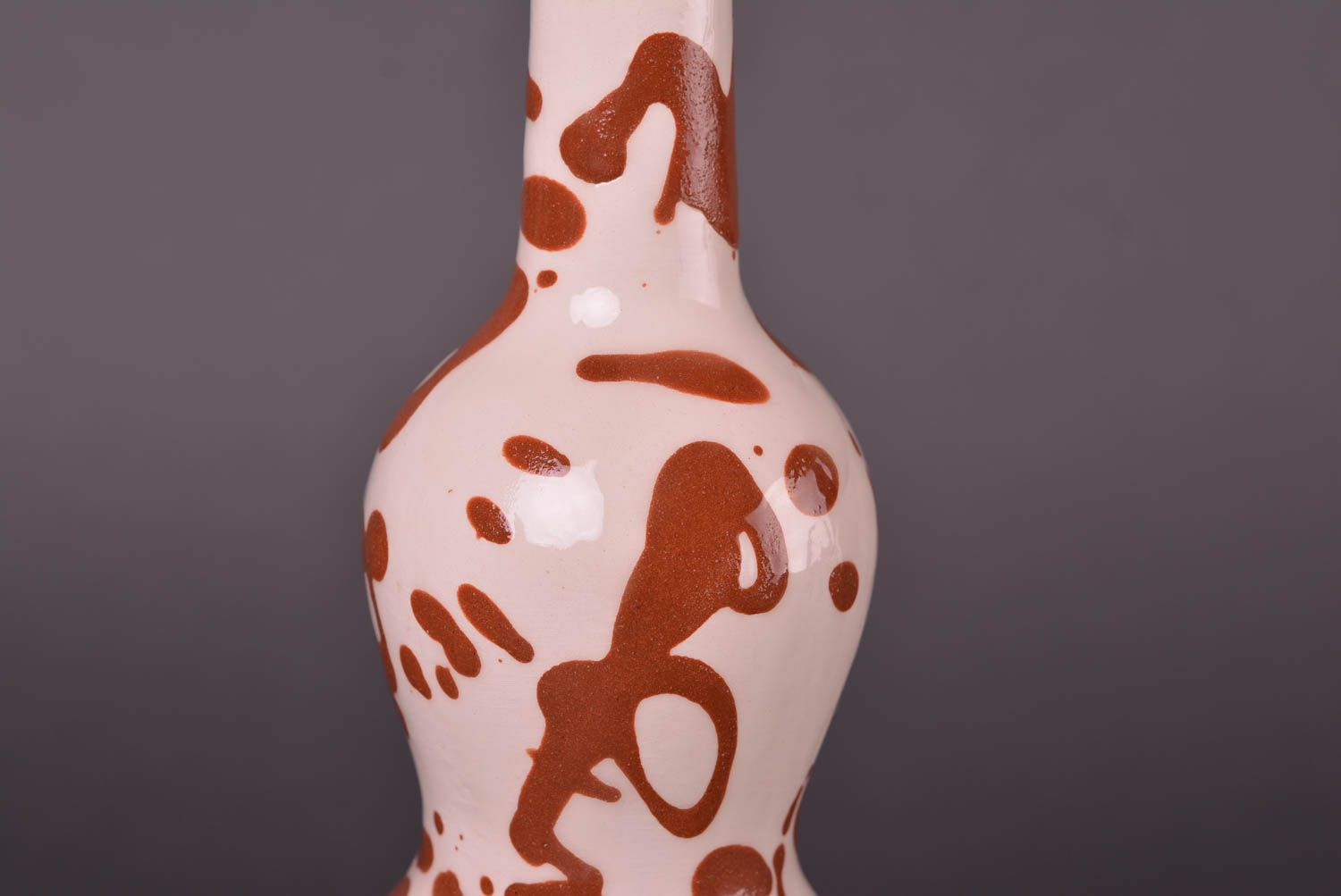 Посуда ручной работы глиняная бутылка авторская керамическая бутылка 700 мл фото 5